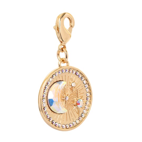 Moon & Stars Coin Austrian Crystal Charm by Bead Landing™